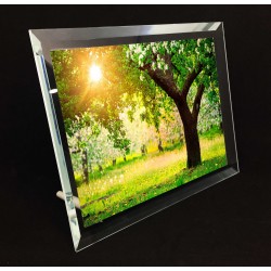 8" Glass Frame with Chamfer Angle 180x230